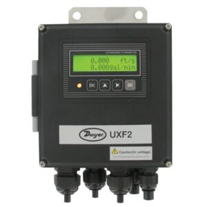 Dwyer Instruments UXF2-32P1 Ultrasonic Flowmeter, Clamp-On, 4-20 mA