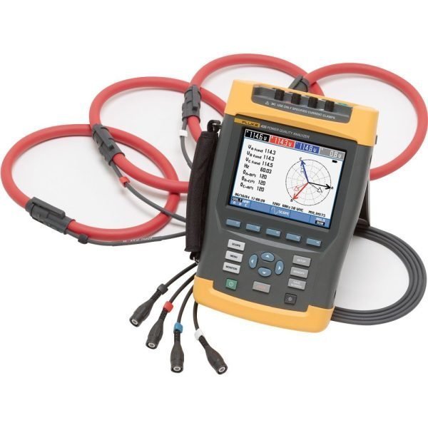 Fluke 435-II Power Quality Analyzer with 4 Flexible Current Probes