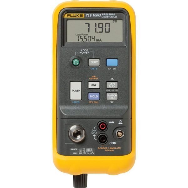 Fluke 719 30G Electric Pressure Calibrator, 0.025% Accuracy