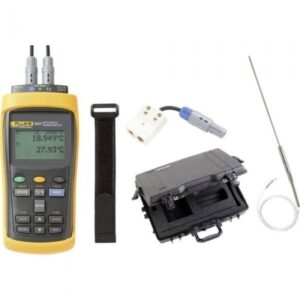 Fluke 1524-P4-156 Digital Thermometer with Case and LEMO Adapter