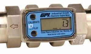 Great Plains Industries G2S15T09GMB Stainless Steel Flowmeter, 10-100 GPM