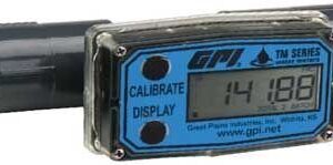 Great Plains Industries TM0400-N Flowmeter for Water, Schedule 80 PVC, Rate/Total Display