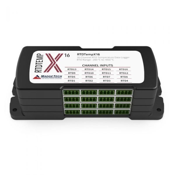 MadgeTech RTDTEMPX16 16-Channel RTD Temperature Data Logger