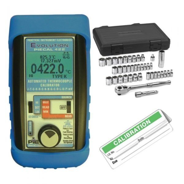 PIE 422-T-VIP Temperature Calibrator with mV Source, 14 T/C Types