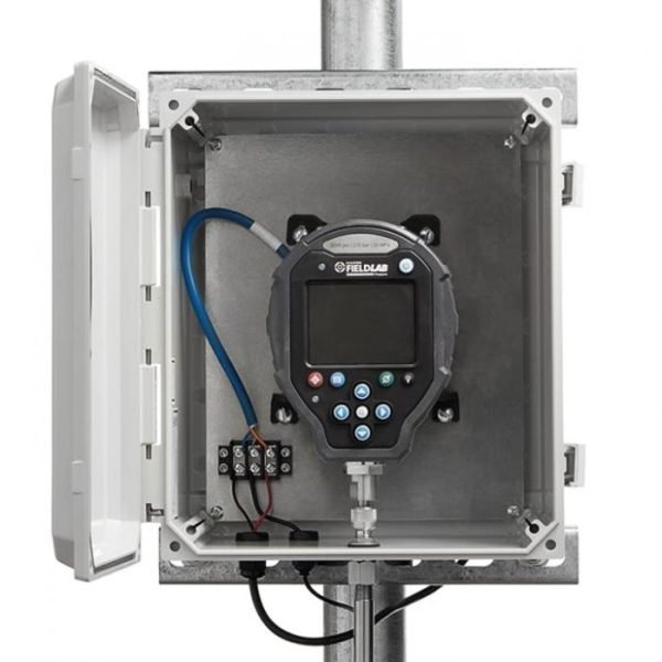 Ralston Instruments FLP1-GR-QF-EH FieldLab Outdoor Enclosure Kit, 3k PSI, 1/4 NPT, Pole Mount