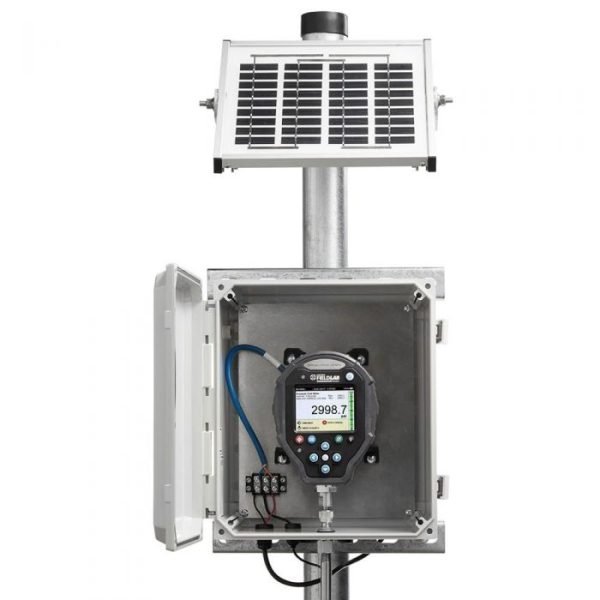Ralston Instruments FLP1-GV-XF-EH-SP FieldLab Outdoor Enclosure Kit, Solar Powered, Pole Mount, 10kPSI