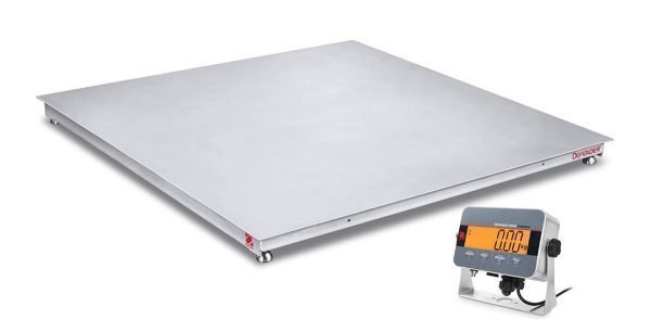 Ohaus i-DF33XW2500C1L Defender 3000 Washdown Floor Scale, 2500 lb x 0.5 lb, 4' x 4'