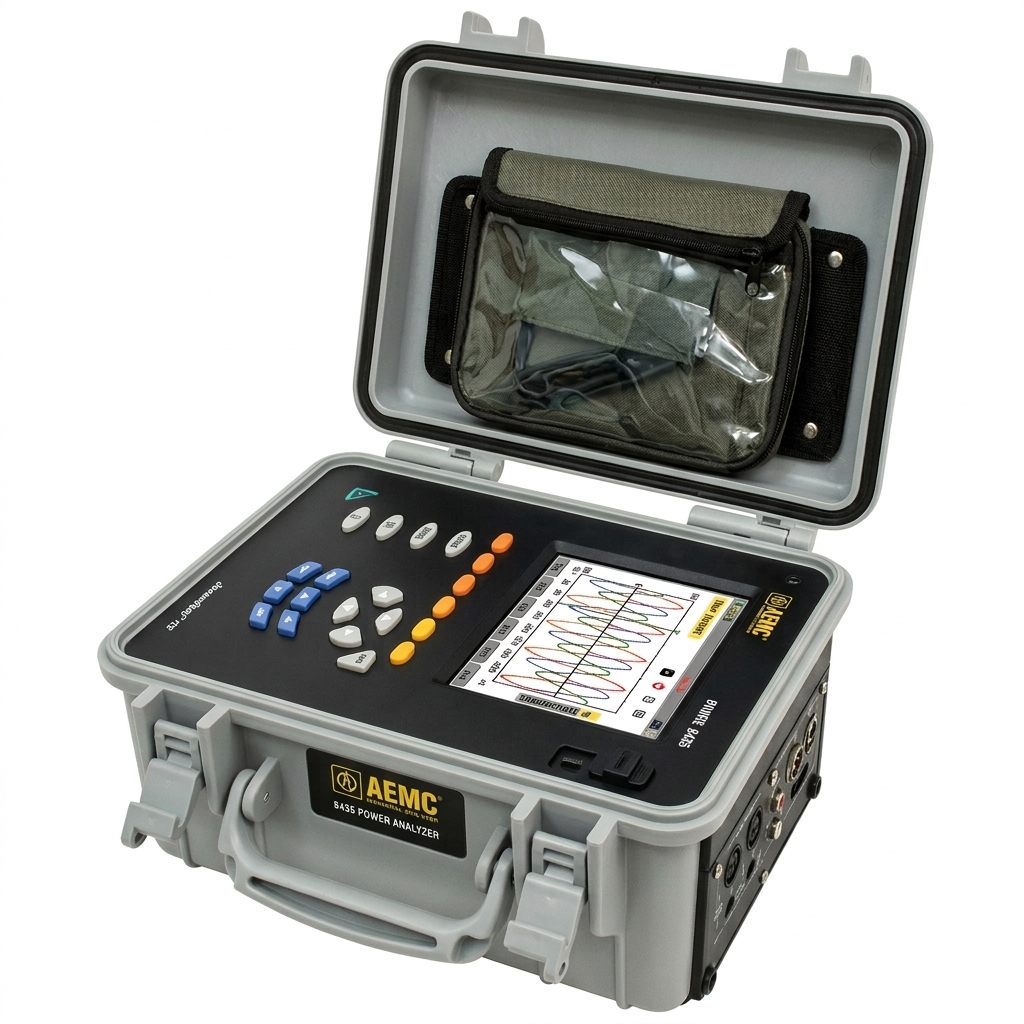 AEMC 8435 Power Analyzer | True RMS, Harmonics, Trend Recording